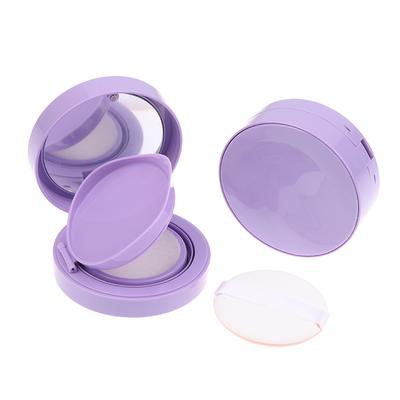 Empty Puff With Mirror BB Cream Cosmetic Container Sponge Makeup Case Beauty Use Purple Air Cushion Foundation DIY Box