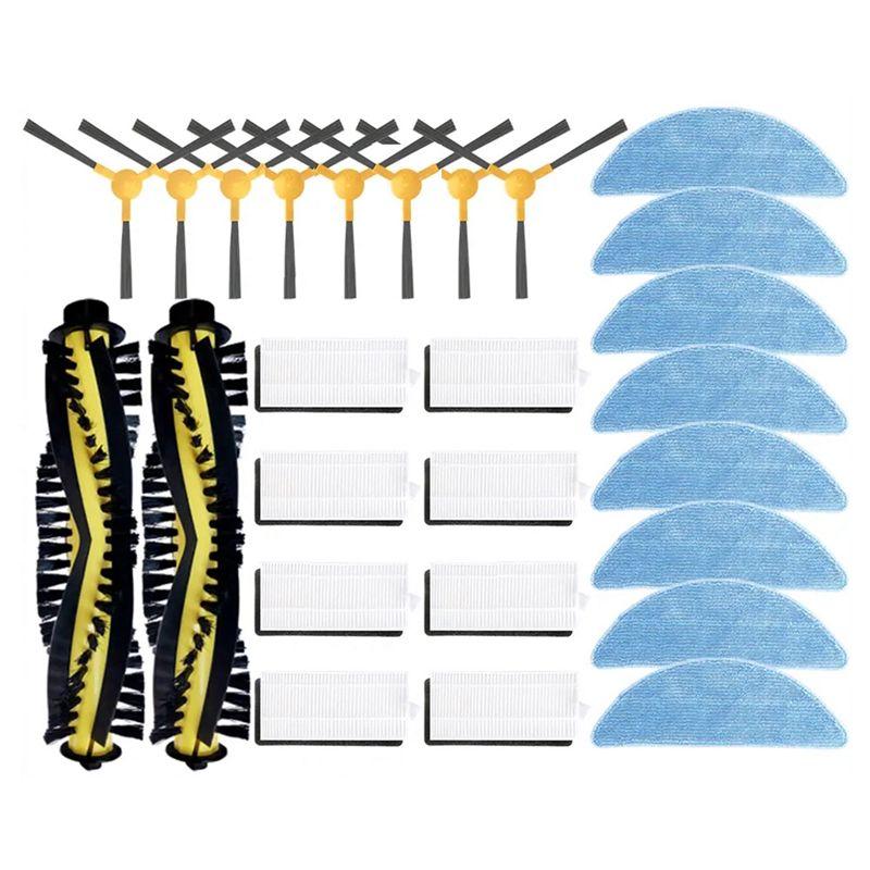 

AEE4-For Tesvor M2 Robot Vacuum Main Side Brush HEPA Filter Mop Pads Replacement Spare Parts Accessories