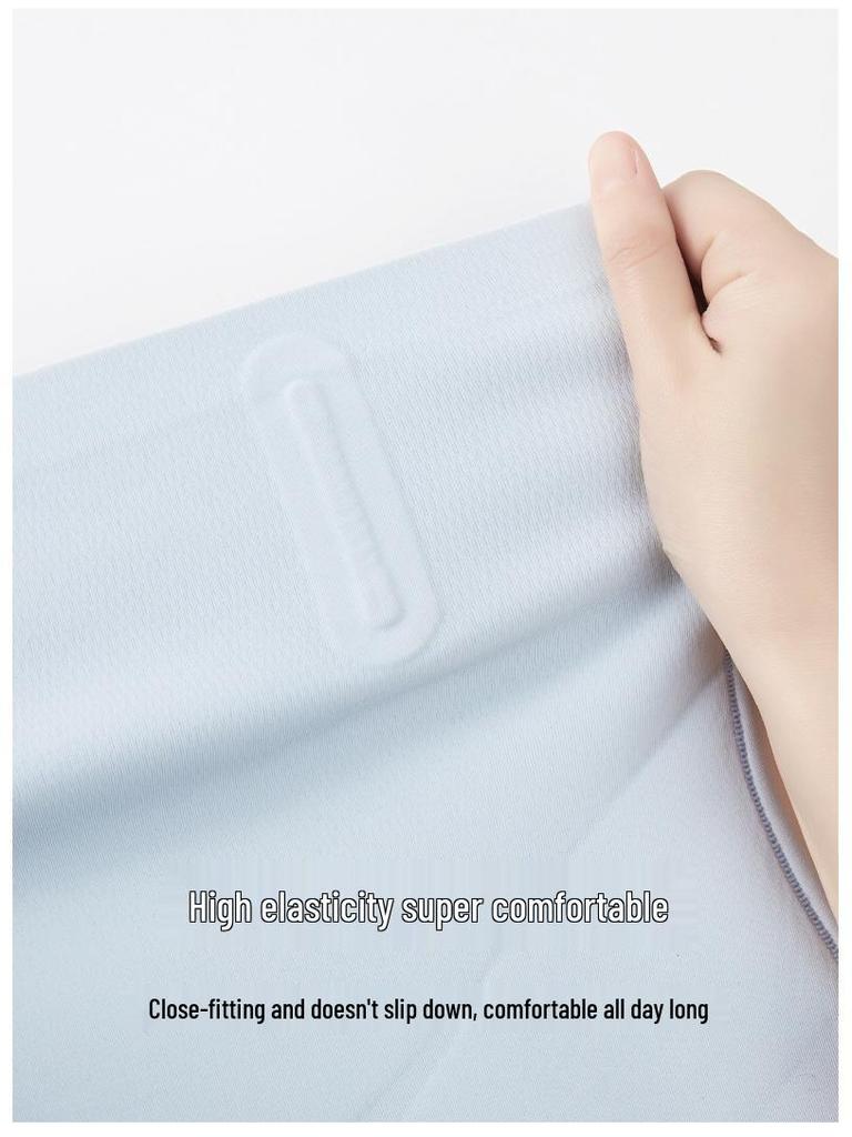 Women's High Waist Tummy Control Antibacterial Shaping Leggings - Breathable, Hip-Lifting, Anti-Exposure Summer Safety Pants