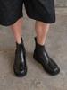 Blanc Sur Blanc [Men] Lucien Chelsea Boots Black