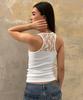 Seobdyudeu Lace Back Tank Top (White)