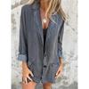 2026 Retro European-American Style Lightweight Denim Jacket, Long Sleeve
