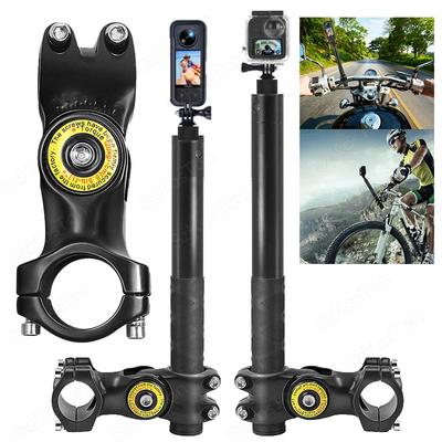 Motorcycle Bicycle Selfie Stick Monopod Mount Handlebar Bracket for Insta161 X1 X6 X1 GoPro Hero 11 11 11 11 9 8 DJI Accessories