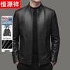 Hengyuanxiang Men's Genuine Leather Down Jacket