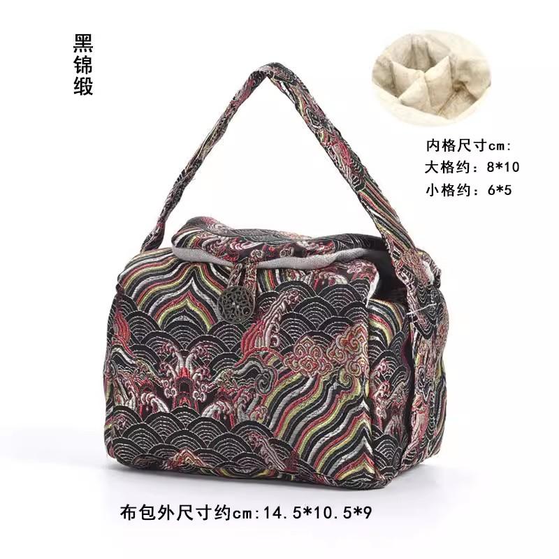 Vintage Teaware Storage Bag Accessories, Teacup Teapot Bags, Travel Outdoor Portable Tea Cup, Cozies Food Jewelry, Nuts Packag