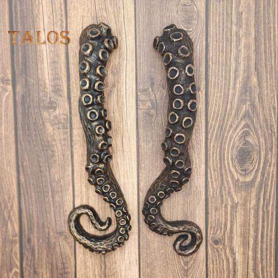 

1 пара щупальцев осьминога, дверная ручка для ящика шкафа, комода, дверца гардероба, смола, винтажная ручка-ножка в стиле стимпанк в виде руки осьминога, украшение