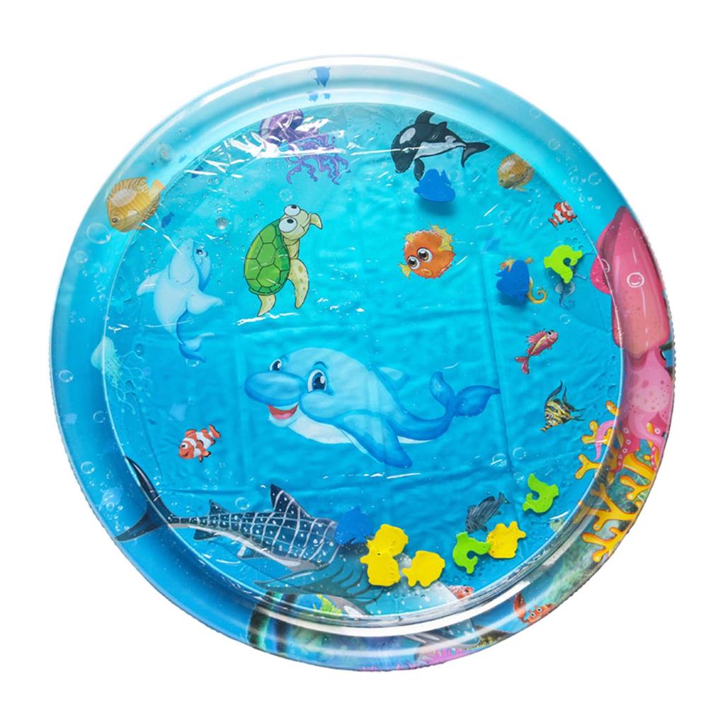 Cats Cooling Mat Napping Pad Dogs Crates Bed Inflatable Bed Lounger Ocean Theme Creative Water Mat