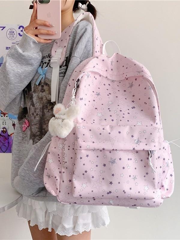 Youthful Candy Color Backpack For School With Oxford Fabric And Laptop Storage