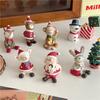 Miniature Santa Claus Elk Snowman Cute Animal Resin Micro Christmas Tree Ornaments Desktop Decoration Crafts Xmas Gifts