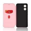 VIVO Y02S Carbon Fiber Multi-Card Euro-Asia Leather Flip Phone Case