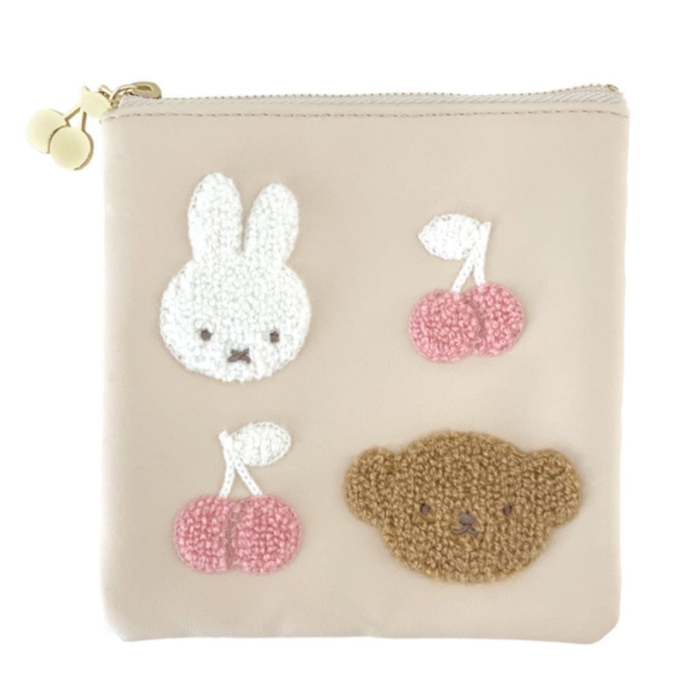 

SHOBIDO Miffy Square Miffy W143 x H143 x D10mm Pouch, & Boris, MF46401, Size