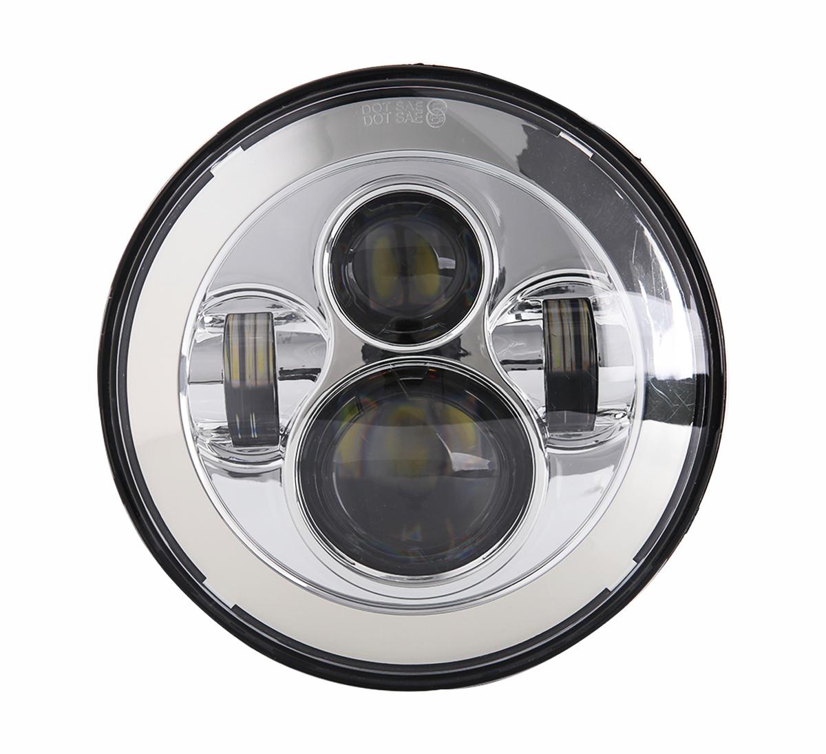 

Для мотоциклов Harley Touring Road King Street Glide аксессуары фара 7 черная светодиодная прожекторная фара 4.5 противотуманная фара