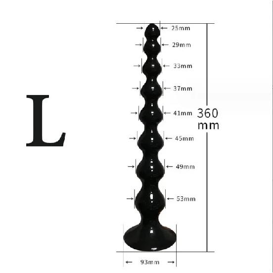 Super Dlouhé Anální Korálky Anální Plug Masáž Prostaty Velký Anální Plug Vaginální Kuličky Anální Stimulace Tahací Korálek Dildo Hluboká Anální sex Hračka