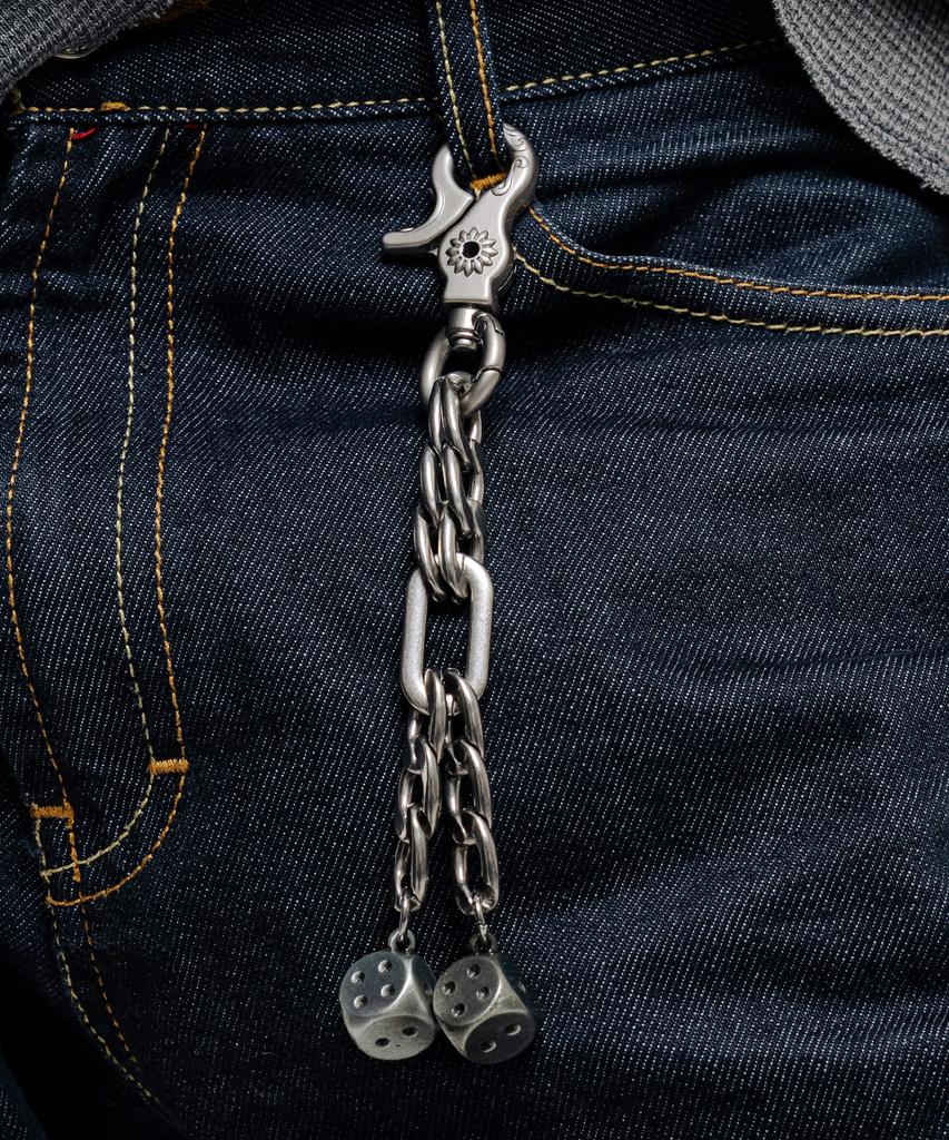 SCALETTOBLACK Ram016 Double Dice Keyring #