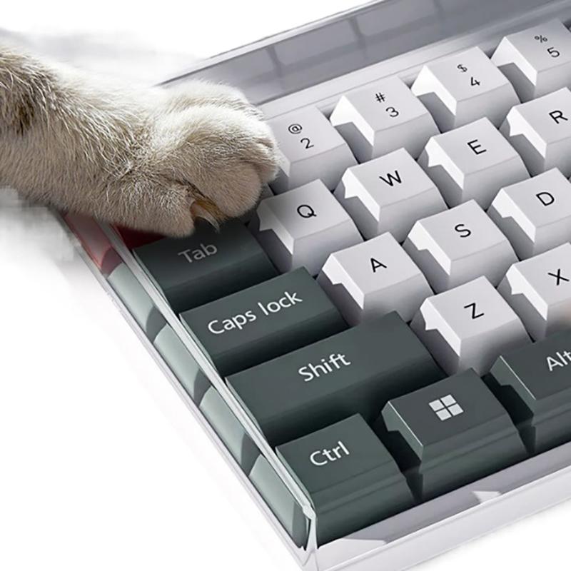 78/108 Keys Acrylic Transparent Dust-Proof Keyboard Case Mechanical Keyboard Dust Cover For E-Sports Computer Gamer