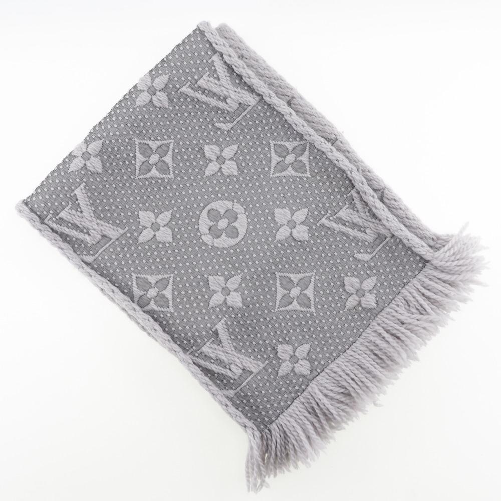 Louis Vuitton Escharp Logomania Muffler Scarf M74742 Wool Unisex Used
