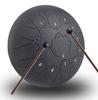 12-inch 13-note Slit Tongue Drum, Steel Drum, Percussion Instrument, Musical Instrument for Yoga/Meditation/Healing/Prayer/Fatigue Relief, Includes Sh