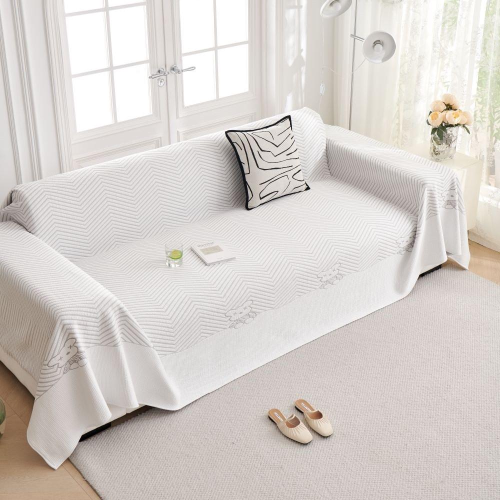 Cool Feeling Houndstooth Sofa Cover Mat Throw Blankets Living Room  Summer Camping Picnic Blanket Cover