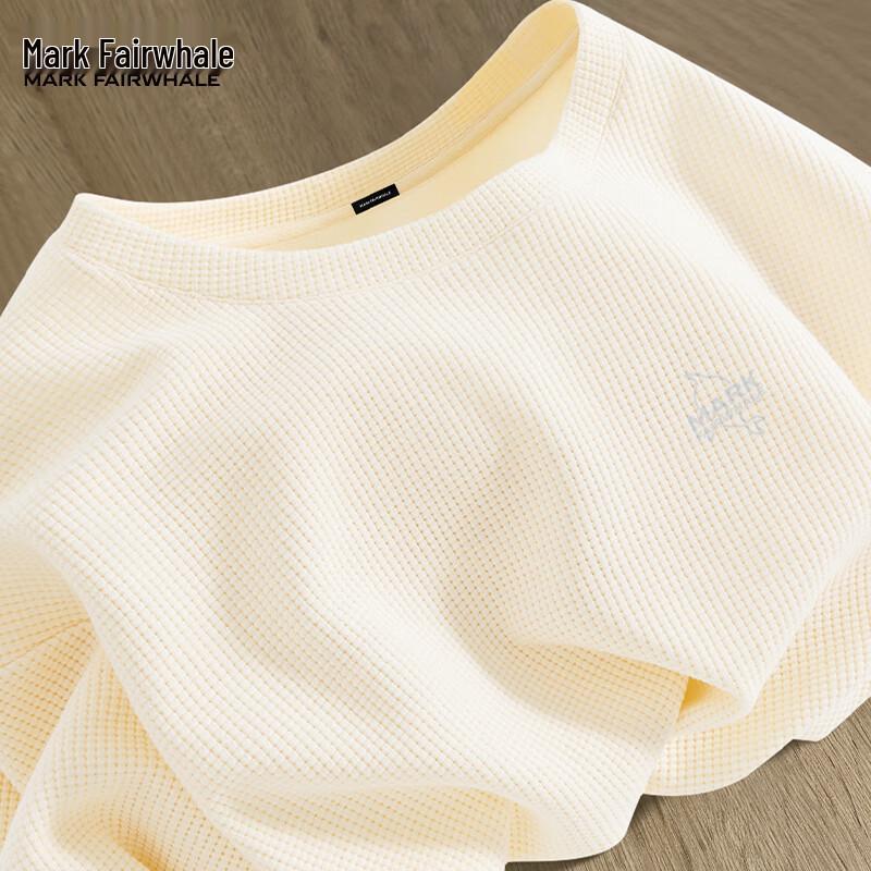 Mark Fairwhale Men s Waffle Knit Round Neck Short Sleeve T-Shirt 4XL
