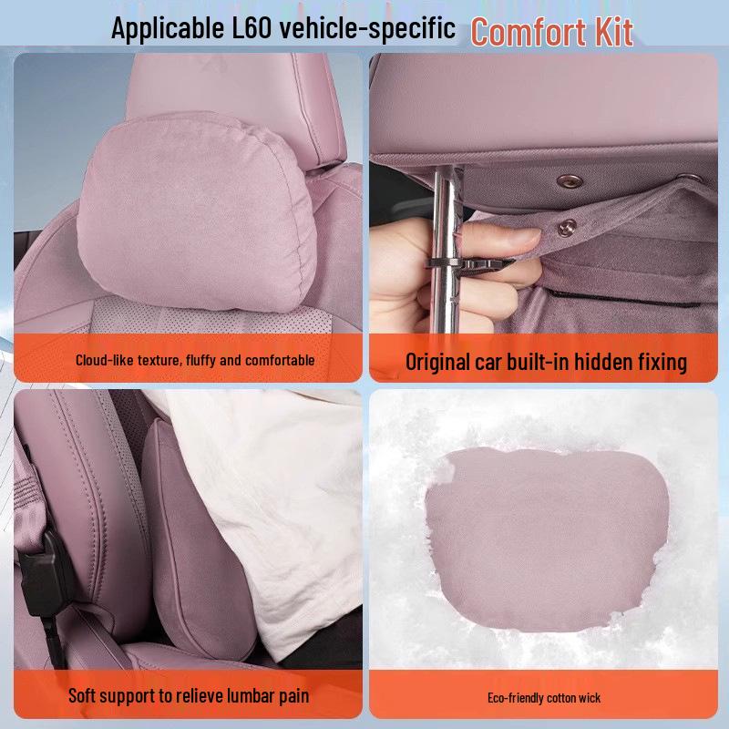 Fits Ledao L60: headrest, neck support, lumbar support, car seat cushion, pillow, and interior accessories.