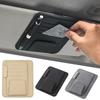 Car Sun Visor Storage Bag PU Leather Multi-Pocket Sun Visor Organizer Box Car Glasses Clip Card Holder Storage Pockets