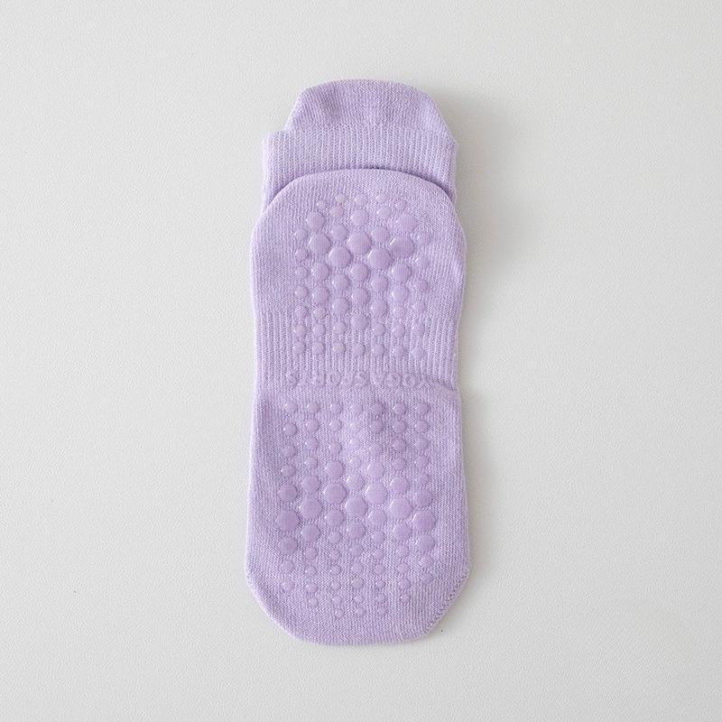 Damen Frühling und Sommer Yoga Fitness Pilates Silikon Rutschfest Knochenlos Mesh Sport Kurze Tube Baumwollsocken