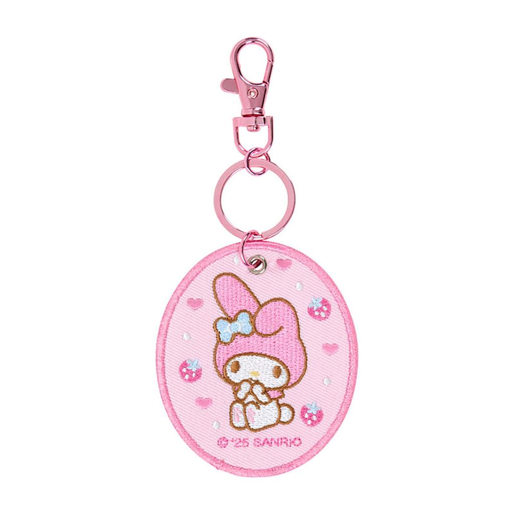 Sanrio My Melody Embroidered Patch Keychain (Character Awards 1st Edition) Polyester/Steel 485578