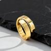 Custom Wedding Ring for Men Women,Waterproof Stainless Steel Engagement Ring Couple Ring Friend Name Ring,Classic Jewelry Gift