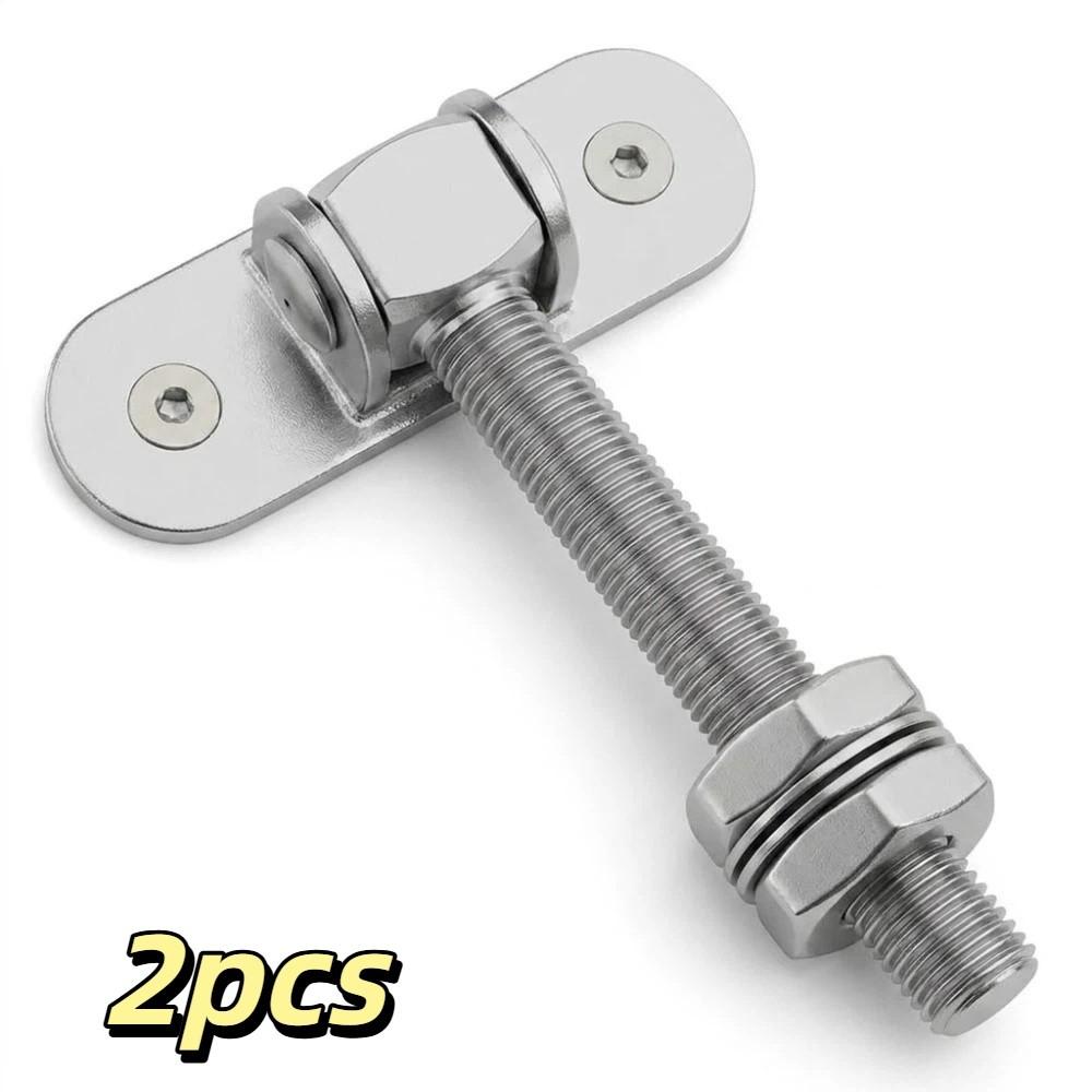 2pcs 1100lbs Load Capacity J Bolt Gate Hinge Rust Resistant Ball Bearing Heavy Duty Hinge Reinforced Structure