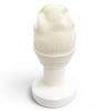 Great CHANEL Knit cap COCO Mark Heart Rhinestone Knit Hat white cashmere Women Used