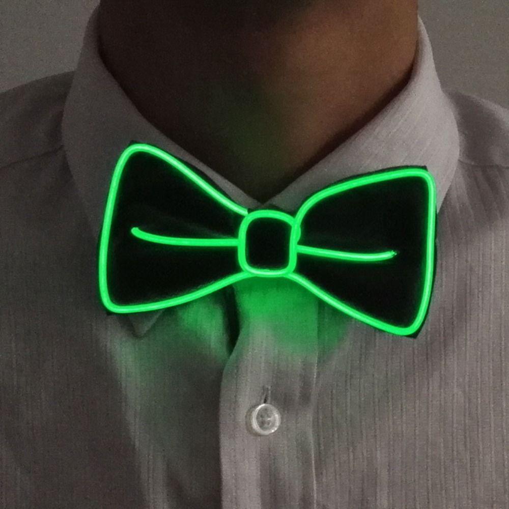 EL Wire Luminous Colored Ties 10 Colors Stage Prop Clothing  Party Halloween Christmas