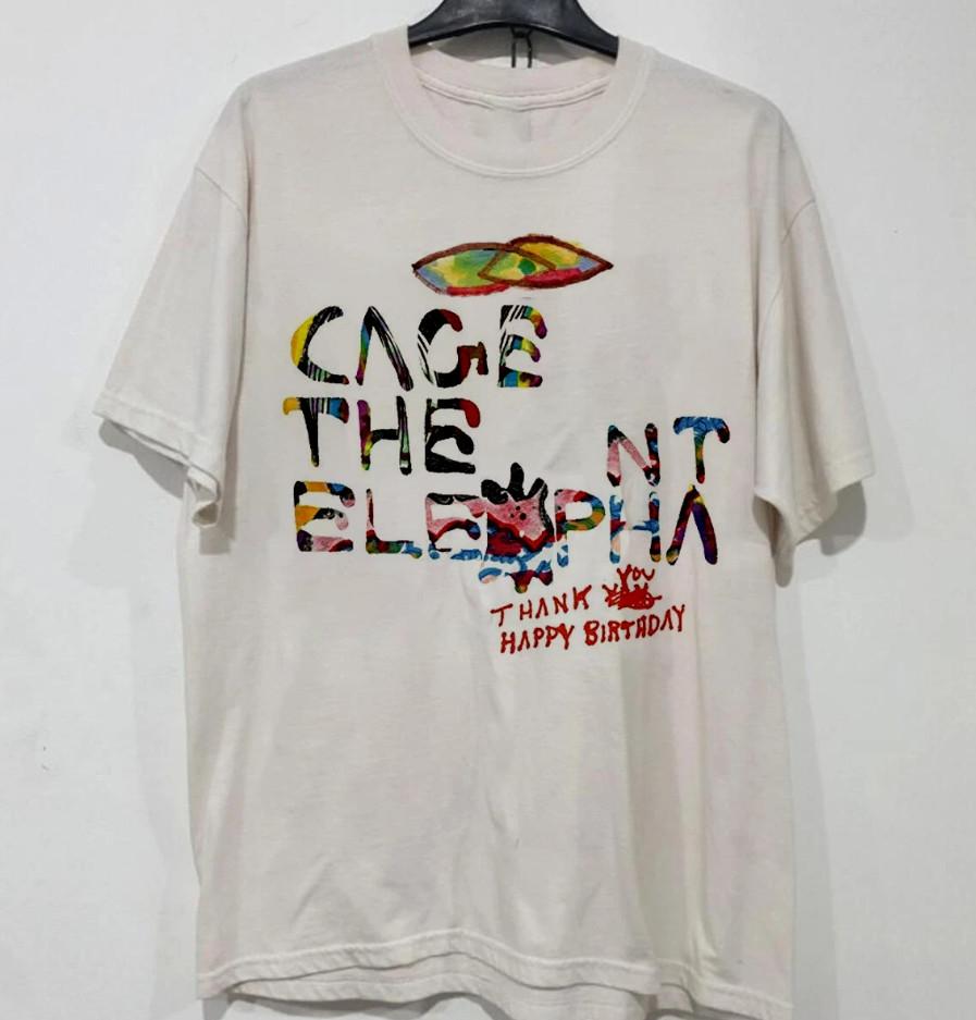 Винтажная футболка группы Cage the Elephant Унисекс Концертная от S до 5XL BT952 XXXL
