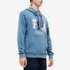 Fila Fusion Simple Letter Logo Knitted Hoodie Men hoodies El-Blue T11M242206FDB