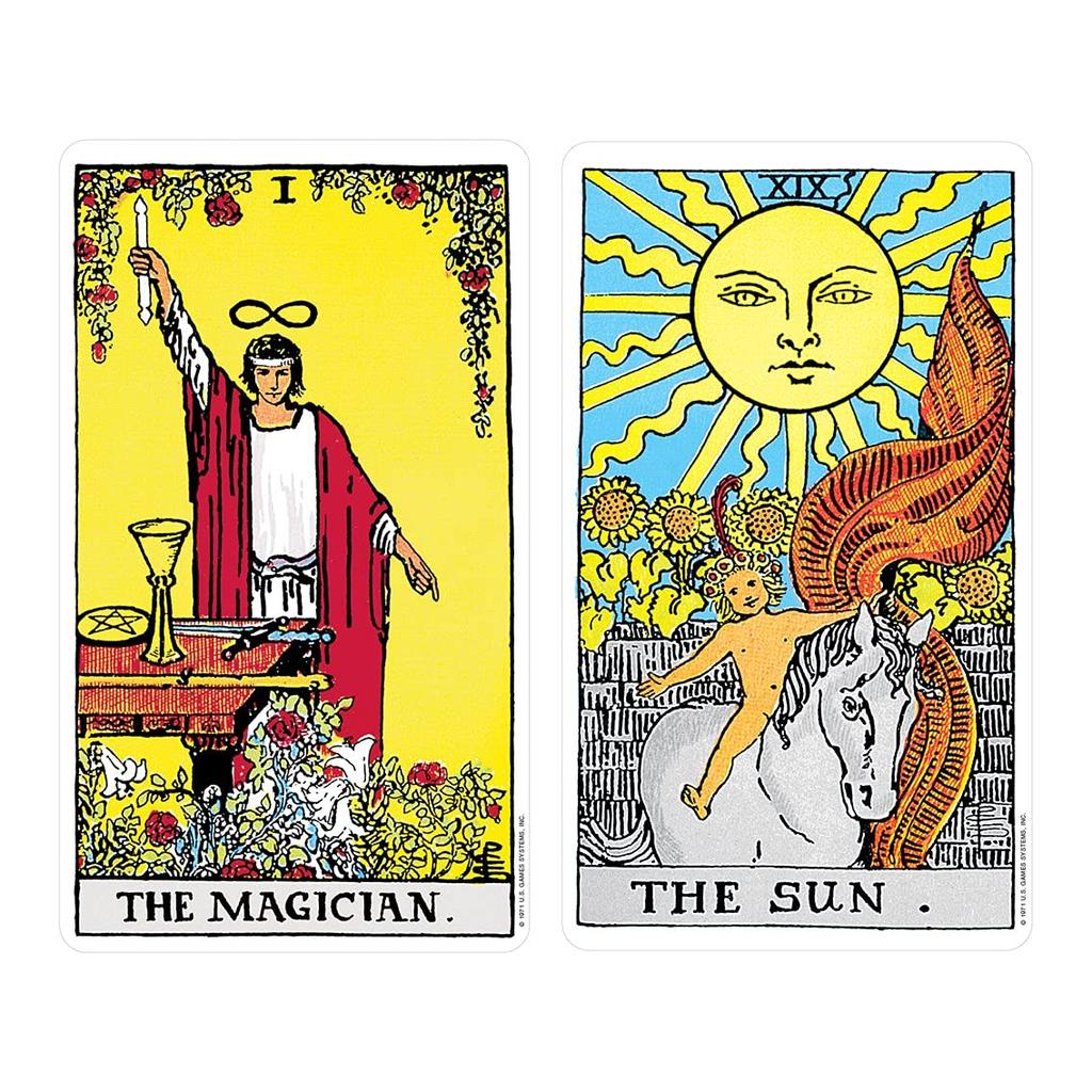 Kancharo Tarot Card Set Plastic Includes a Basic Japanese Tarot Card Instruction Manual and Pouch 78-Card [100% Rider-Waite Tarot] (Authentic)