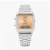 Casio Aq 230a 4amqydf  Aq 230a 4a  Analog Digital Square Vintage Retro Public Metal Watch