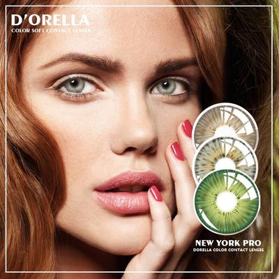 DORELLA Lenti a contatto colorate 1 paio New York PRO Series Cosmetic Contactlen Contatti colorati per trucco occhi 14,2 mm