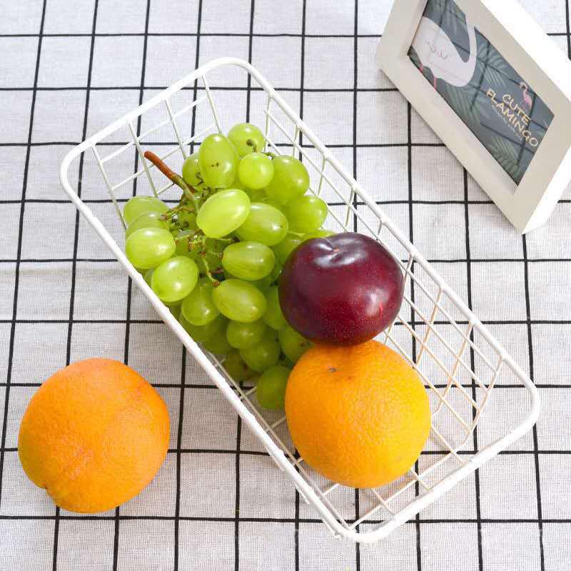 Kitchen Storage Rack Bathroom Seasoning Punch-free Office Dormitory Storage Basket Bathroom Wall-mounted Rack Hanging Basket