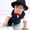 Solid Color Baby Kids Tie Adjustable Necktie Bowtie Party Photography Props