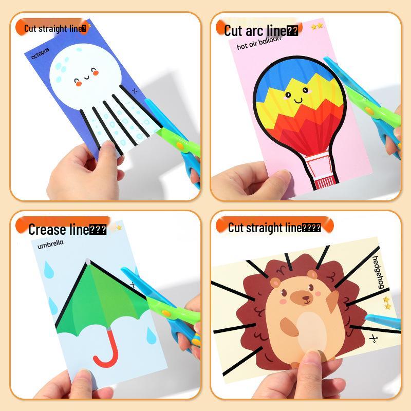Montessori Paper Cutting Fun Toy for Early Education, Ages 2-6