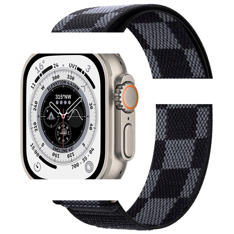Apple Watch Ultra 10/9 Nylon Woven Velcro Trail Loop Strap