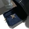 Bo Xin Yun Copper Zircon Starburst Brooch: Cardigan Anti-Exposure Cross Accessory Lapel Pin