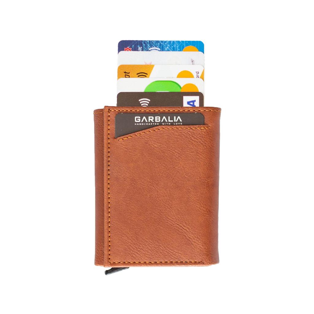 Schwarzes Kartenetui mit Lyons-Mechanismus