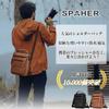 SPAHER Shoulder Bag for Men, Crossbody, Water-Repellent, Lightweight, Small, Genuine Leather,