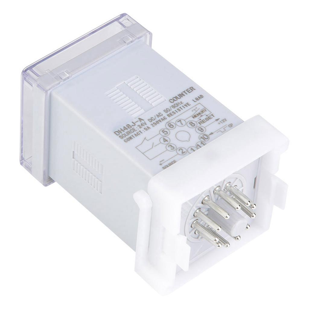 DH48J?A Digital Counter Delay Time Relay LED Display 1?999900 11?Pin (24V ACDC)