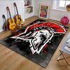 Spartan Warrior Helmet Design Patterned Carpet, Non Slip Mat Suitable for Living Room and Bedroom Sofas