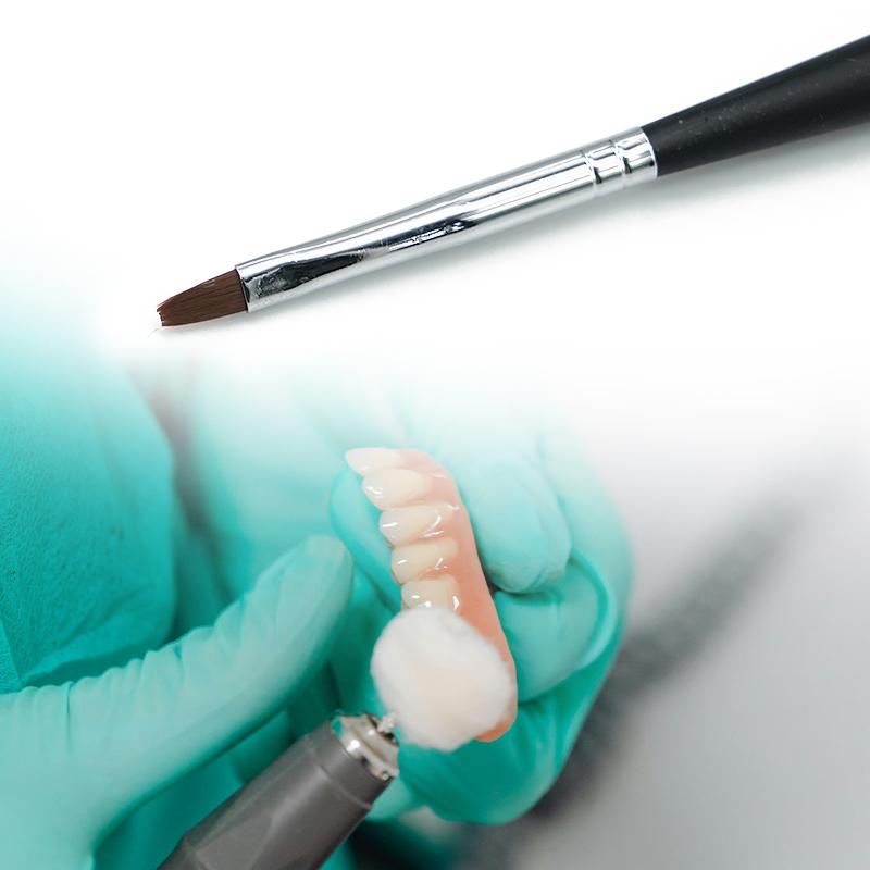 1 Pcs Dental Porcelain Brush Pen 10 Models Stacking Glazing Brush Dentist Tools Lab Equipment Technician