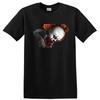 Horror Clown T Shirt Creepy Red Haired Monster Face Gothic Halloween Tee Gift