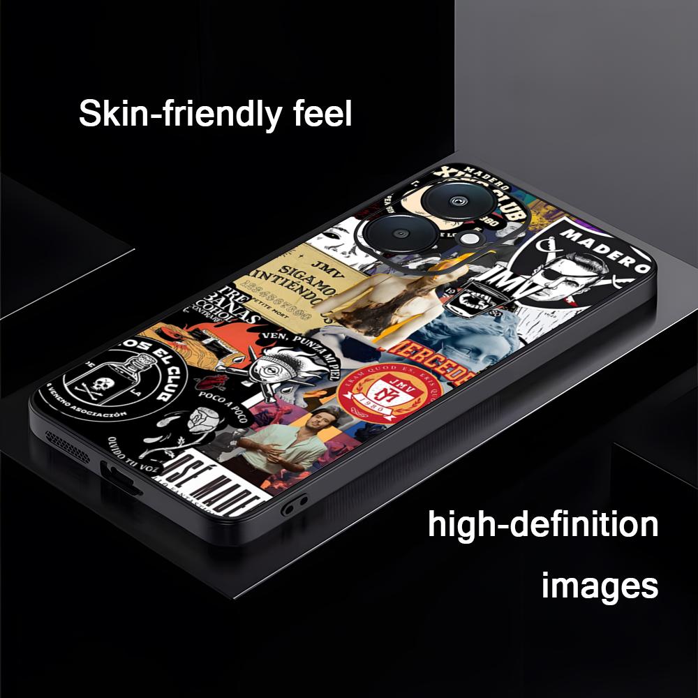 

Star Jose M-Madero Singer Phone Case For Xiaomi Redmi 14C 13C 12C Note14 13 12 11 10 Pro Plus S Soft Black Phone Cover Redmi Note11Pro4G5G