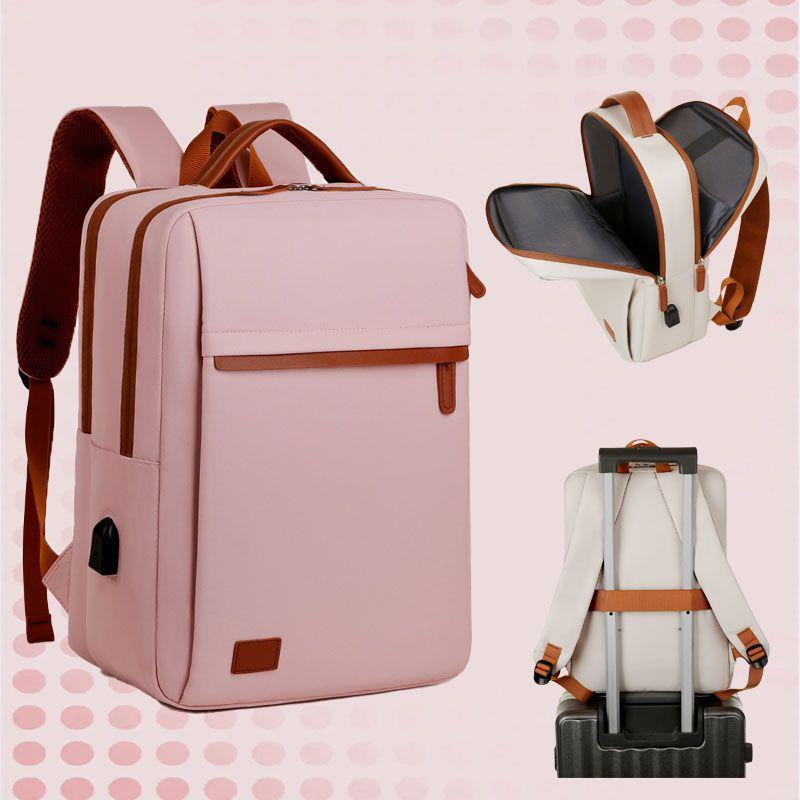 

2025 Women s Fashionable Double Shoulder Laptop Backpack, Large Capacity for 15.6” Devices, Ideal for Casual Commuting One size [Fits 14-16.1 inch laptops]