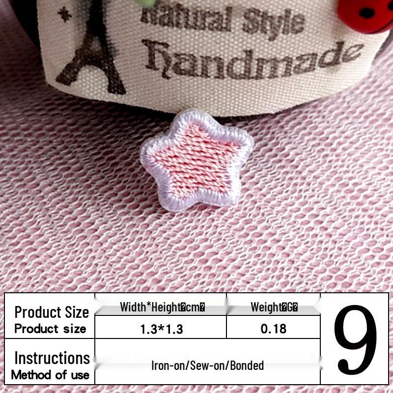In Stock: Cute Mini Star Embroidery Patch for Clothing Decoration